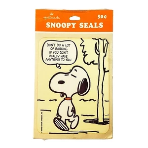 Pegatinas vintage Hallmark Snoopy Seals - Paquete sellado de 4 - Imagen 1 de 2