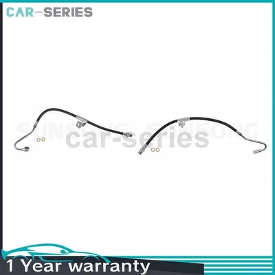 Par de mangueras de línea de freno delantero Sunsong para Chevrolet Blazer 2000 2001 2002 2003 Foto 1 de 4