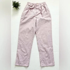 Vintage Ralph Lauren High Waist Pleat Front Pants in Pale Lavender Purple Sz 6 - Picture 1 of 9