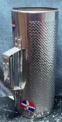 DOMINICAN GUIRA El Buscon Metal Merengue Percussion Musical Instrument 12" Tall - Image 1 of 4