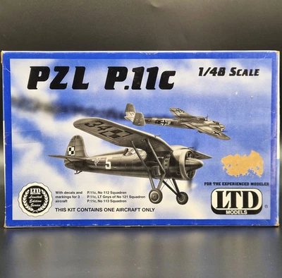 LTD Models PZL P.11c Polish Air Force Aircraft Model #9803 1:48 Scale Model Kit - image 1 of 4
