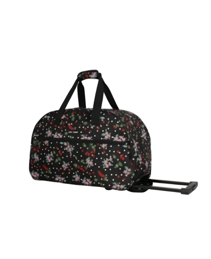 Bolsa de viaje con ruedas Betsey Johnson negra talla única Foto 1 de 1