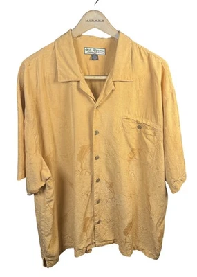 Tommy Bahama Shirt Mens 2XL Silk Marlin Fish Hawaiian Camp Button Up Relaxed Fit - Image 1 of 4