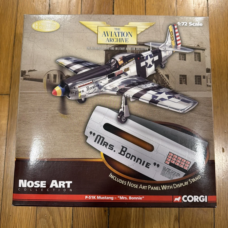CORGI AVIATION ARCHIVE US NORTH AMERICAN P-51K MUSTANG NOSE ART 1/72 #US32213 - Image 1 of 4