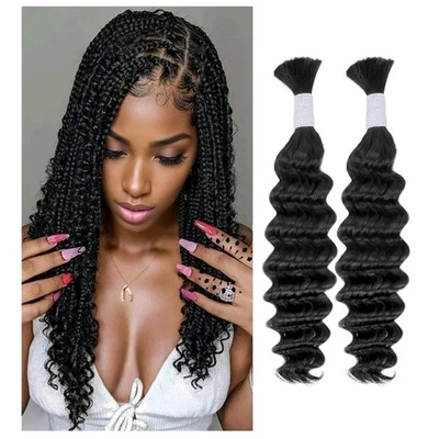 Boho Braids Human Hair Extensions 100g 20 Inch Deep Wave  - Image 1 of 4
