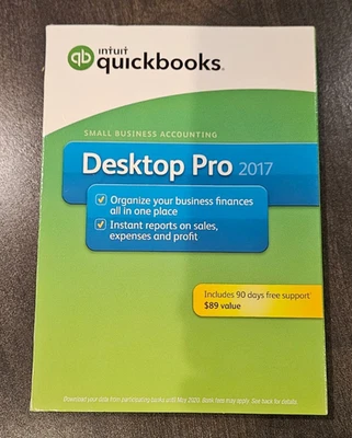 QUICKBOOKS Desktop Pro 2017 Permanent License for Windows PC BRAND NEW - Image 1 of 3
