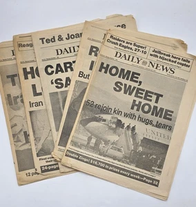 American Hostages Released from Iran-Jan 1981 NY Daily News Newspaper-LOT - Picture 1 of 11