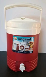 Igloo Legend Getränkekühler 2 Gallonen Hergestellt in den USA Rot Weiß - Bild 1 von 14