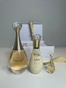 DIOR J’adore 3 Pcs Gift Set Eau De Parfum Spray 100ml + 5ml + Body Milk 75ml - Picture 1 of 7