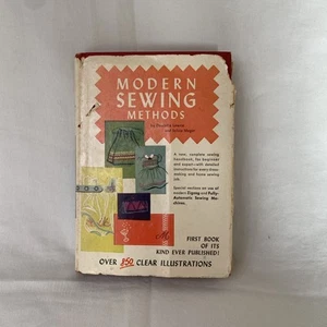 Modern Sewing Methods Drucella Lowrie Sylvia Mager HC DJ 1957 Illustrations VGC - Picture 1 of 11