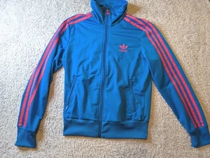 De Colección Adidas Azul Chaqueta de Pista Roja Cremallera Completa Originales Adicolor Años 80 Y2K HeritageNow - Imagen 1 de 12