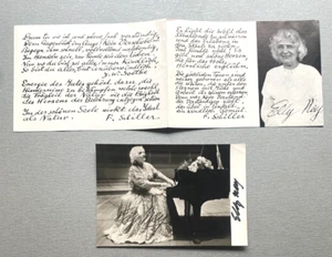 ELLY NEY (†1968) signed Ausschnitt/Briefkarte 10x15 Autogramm + Heftchen - Picture 1 of 4