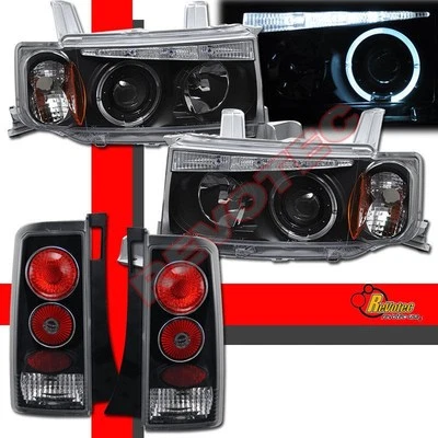 Black Halo LED Projector Headlights & Tail Lights For 04 05 06 Scion xB - Image 1 of 4
