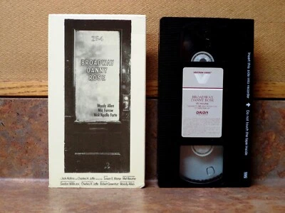 BROADWAY DANNY ROSE (VHS 1984 B&W) Woody Allen, Mia Farrow, Nick Apollo Forte  - Image 1 of 4