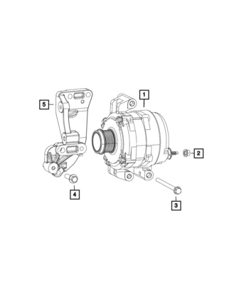 Оригинальный генератор переменного тока для городского двигателя Mopar 2014-2022 Ram ProMaster 56029624AC от оригинального производителя - Изображение 1 из 4