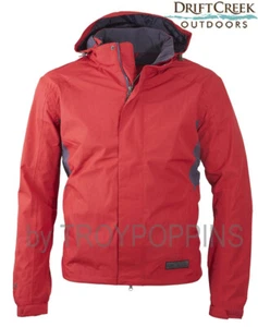 1-DRIFT CREEK #7100 RED TUNDRA TECH RAINER MENS PARKA RAIN WET GEAR JACKET BEACH - Afbeelding 1 van 3