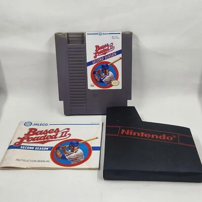 Bases Loaded 2 II Second Season (Nintendo) NES Authentic /w Booklet /w Sleeve - Image 1 of 3