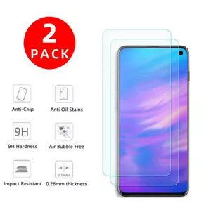 2Pack- Premium 9H Tempered Glass Screen Protector For Samsung Galaxy S10e - Picture 1 of 7