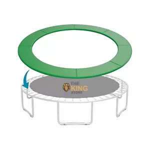 Green Trampoline Round Pad Replacement, 13-FT Frame - Picture 1 of 7