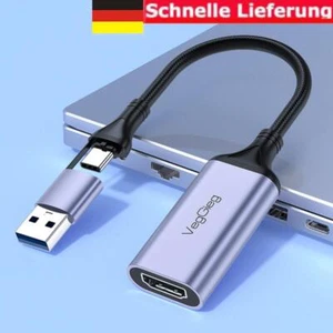Capture Card Video Grabber Box HDMI-compatible To USB/Type-C MS2130 Convenient - Afbeelding 1 van 12