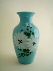 Vintage Napcoware Vase Mid Century with Tag Light Blue with Floral design