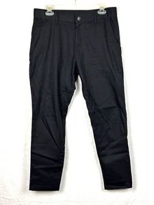 Fabletics mens Pants 31x30 black with Zip pocket Zipper High Side Chino Slim - Picture 1 of 20