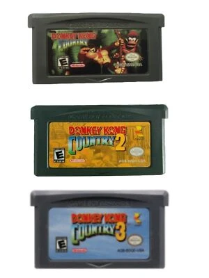 Donkey Kong Country 1 2 3 All Version Snes USA Cartridge Super Game For Nintendo