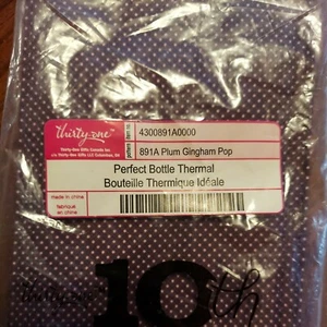 NUEVO Bolsa de vino térmica Thirty-one Perfect Bottle Ciruela Guinga Pop 891A 10mo año - Imagen 1 de 7