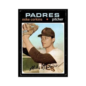 1971 Topps Baseball Card Mike Corkins Padres #179 - Picture 1 of 3