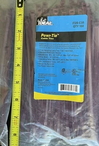 (#300)-Ideal IT2S-C35 7-1/2″ Standard Plenum Cable Tie 50 Lbs Burgundy - Picture 1 of 3