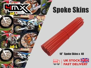 Wheel Spoke Protectors Red 18" fits Honda CRF230 L-8,9 08-09 - Picture 1 of 2