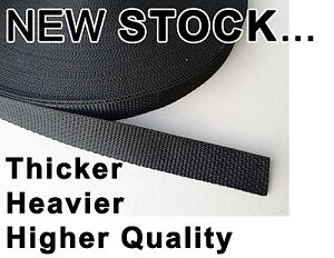 25mm /  2.5cm / 1 inch webbing Strapping.  1 - 50 METRE Lengths