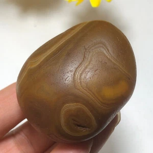 105g Bonsai Suiseki - natürlicher Gobi Achat Augen Stein - seltene atemberaubende Aussicht - E7 - Bild 1 von 22