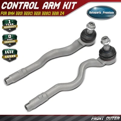 2x LH & RH Outer Side Tie Rod End for BMW E46/E90 320i 323Ci 323i 328Ci 328i Z4 - Image 1 of 4