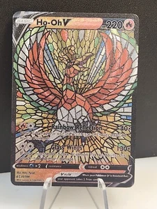 Ho-Oh CUSTOM Stained Glass Holo Van Gogh Shiny Unbranded Card For Display Only - Picture 1 of 2