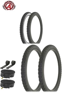 ALTALINE BICYCLE WIRE BEAD DURABLE TIRE 24 x 2.125 ROUGH KNOBBY TREAD 6pc SET. - Picture 1 of 3