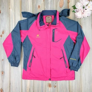 Outdoor Diamond Candy Hot Pink  Size Med Coat Hooded  Windproof  Waterproof - Picture 1 of 12