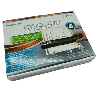 Portable Scanner Handheld Wand Pandigital S8X1101RE 8.5x14 RED - Image 1 of 4