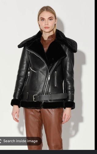 Giacca di pelle WALTER BAKER Celine in Oxford taglia S