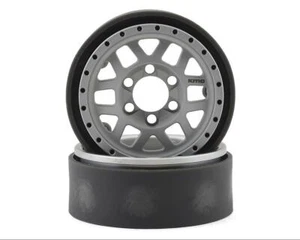 Vanquish Products KMC XD229 Machete V2 1.9" Beadlock Crawler Wheels (Clear) (2) - Picture 1 of 4