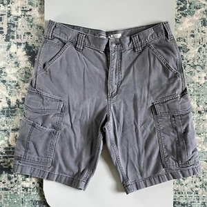 Carhartt Men's Gray Relaxed Fit Utility Work Shorts Sz 34 Cotton Blend Canvas - Picture 1 of 14