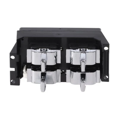 For Chevy Impala 1994 95 1996 Window Switch Front, Driver Side Chrome 4 Buttons - Image 1 of 4