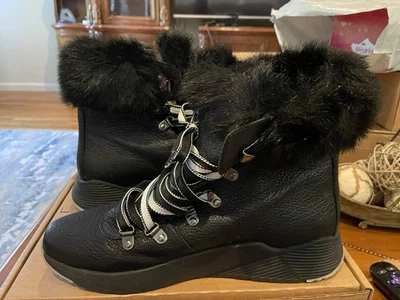 Nuevas Botas de Nieve Vaneli Sport Arcadia Cuero Piel Talla 10 M Nuevas Negras Foto 1 de 4