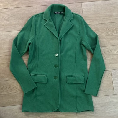 Blazer LAUREN RALPH LAUREN tejido seto verde talla L Academia dinero antiguo preppy Foto 1 de 4