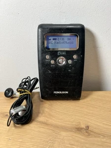 FERGUSON FRG810G DAB FM Black Personal Digital Radio VGC UK SELL Working Rare - Picture 1 of 9