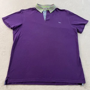 Harmont & Blaine Mens Shirt 3XL Purple Classic Fit Contrast Collar - Picture 1 of 11