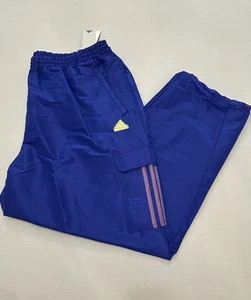 Adidas Pants Mens 2XL Semi Lucid Blue Sunglass Woven Joggers Electric JD7134 - Picture 1 of 10