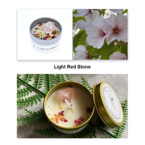 Dry Flower Crystal Stone Aromatherapy Candles For Bath Healing Spa-lavender UK5 - Picture 1 of 16