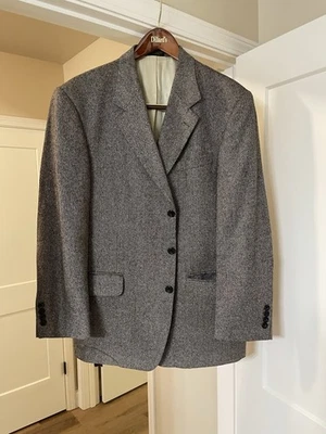 Chaqueta deportiva Oscar De La Renta para hombre talla 46 L mezcla seda/lana 3 botones negocios Foto 1 de 3