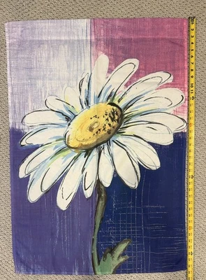 Bandera de temporada exterior decoración de casa grande 38 X 27 pulgadas flor margarita púrpura Foto 1 de 2